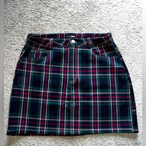 Plaid Mini Skirt